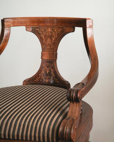 19th c Empire Desk Chair