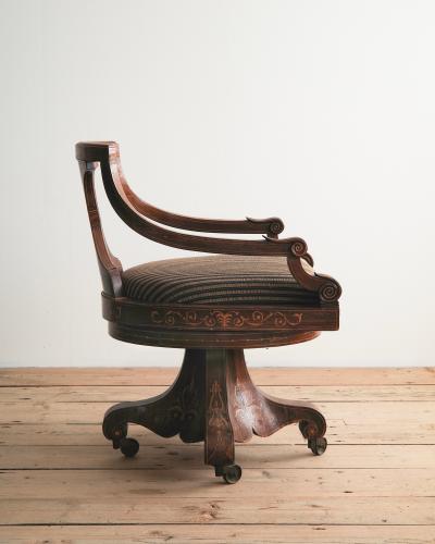 19th c Empire Desk Chair