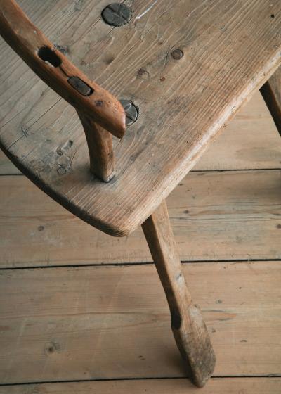 19th c Folk Art Chair