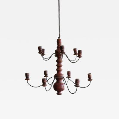 19th c Folk Art Chandelier