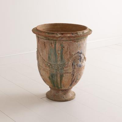 19th c French Anduze Jardiniere signed Andr Caulet 1860 Montpellier