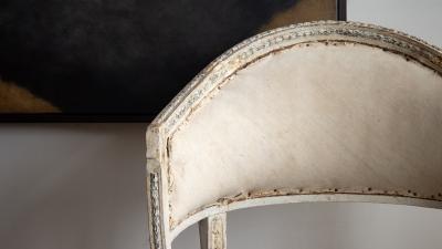 19th c Gustavian Barrel Back Armchairs