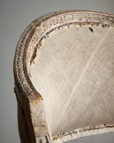 19th c Gustavian Barrel Back Armchairs