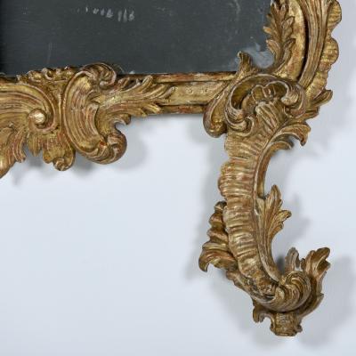 19th c Italian Giltwood Mirror with Original Mirror