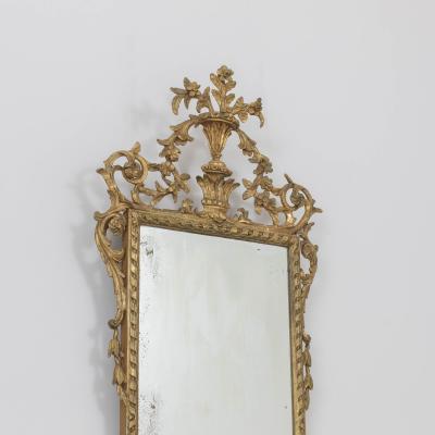19th c Italian Giltwood Mirror with Original Mirror Plate
