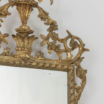 19th c Italian Giltwood Mirror with Original Mirror Plate