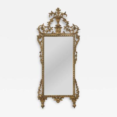 19th c Italian Giltwood Mirror with Original Mirror Plate