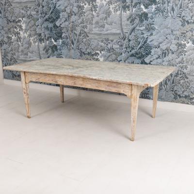 19th c Italian Table from a Convent in Original Paint