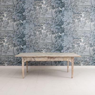 19th c Italian Table from a Convent in Original Paint