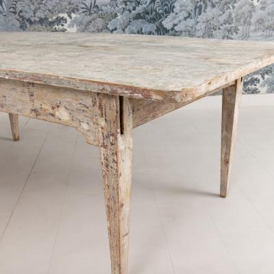 19th c Italian Table from a Convent in Original Paint