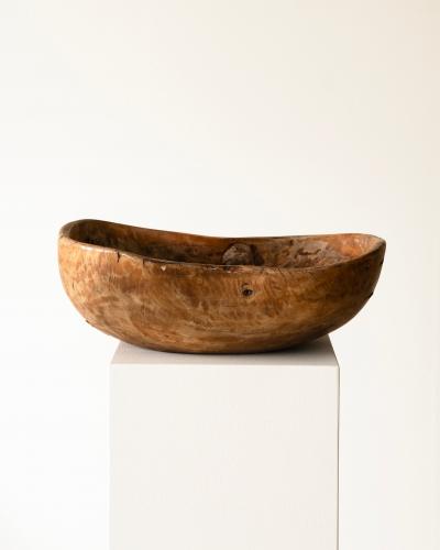 19th c Root Wood Bowl