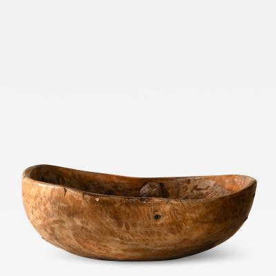 19th c Root Wood Bowl