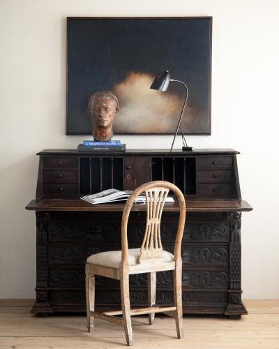 19th c Slant Top Secretary