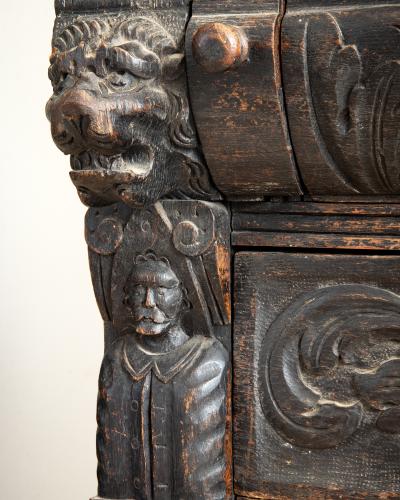 19th c Slant Top Secretary