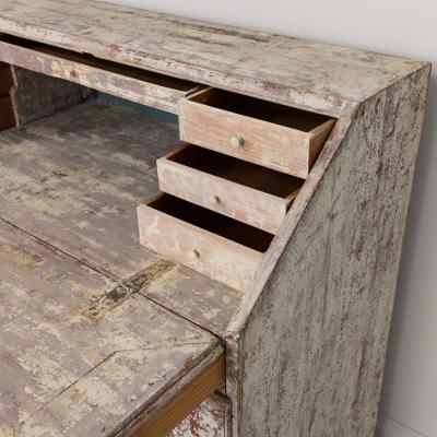 19th c Swedish Bureau Desk Secreatry in Original Paint