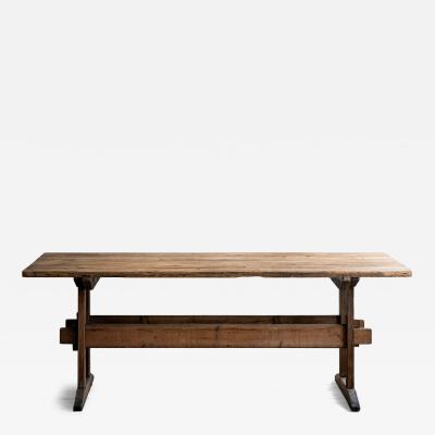 19th c Trestle Table