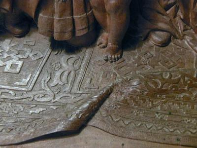 19th century Bas Relief by Peter Nocker after Hans Holbeins Darmstadter Madonna