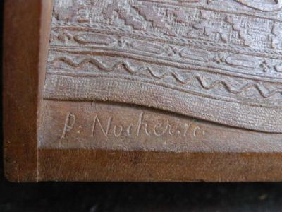 19th century Bas Relief by Peter Nocker after Hans Holbeins Darmstadter Madonna