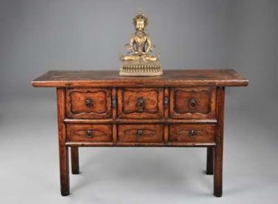 19th century Chinese elm dresser or sideboard of fine patina