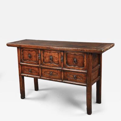 19th century Chinese elm dresser or sideboard of fine patina