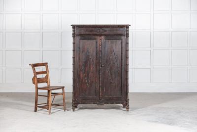 19th century French Faux Bamboo Buffet Cupboard