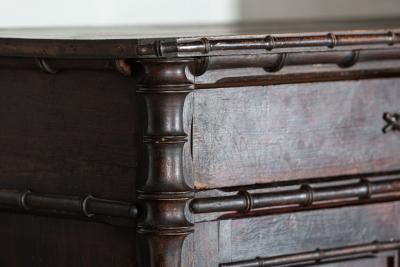 19th century French Faux Bamboo Buffet Cupboard