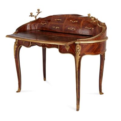 19th century French Louis XV style ormolu mounted writing desk