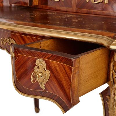 19th century French Louis XV style ormolu mounted writing desk