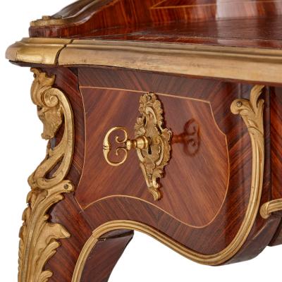 19th century French Louis XV style ormolu mounted writing desk