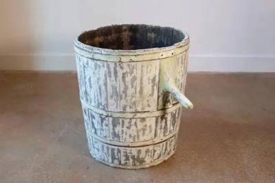 19th century French grape harvesting hod