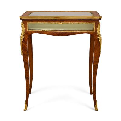 19th century French ormolu mounted bijouterie table