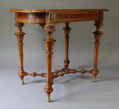 19th century French walnut centre table