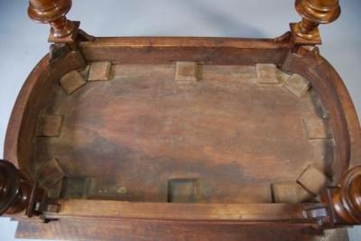 19th century French walnut centre table