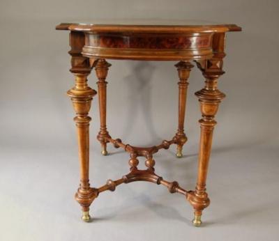 19th century French walnut centre table