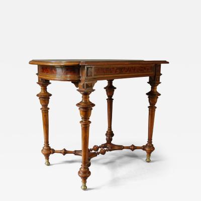 19th century French walnut centre table