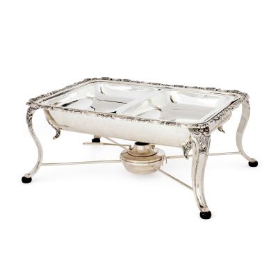 19th century German sterling silver chafing dish