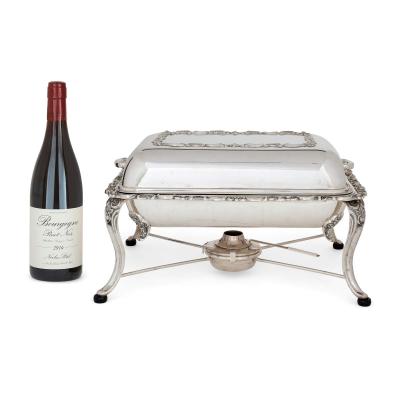 19th century German sterling silver chafing dish