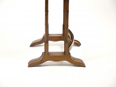 19th century Mahogany Inlaid Top Decorated Stacking Tables