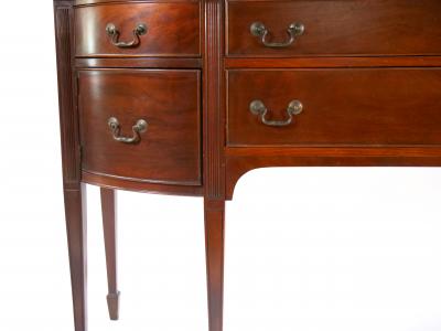 19th century Mahogany Wood Bow Front Buffet Server