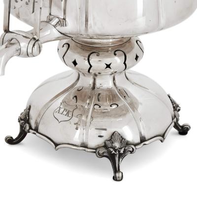 19th century Russian silver samovar