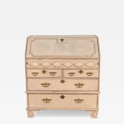 19th century Scandinavian bureau with exquisite carved detailing