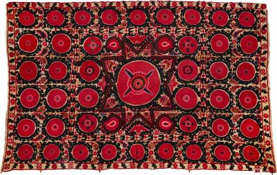 19th century Suzani Bukhara textile work