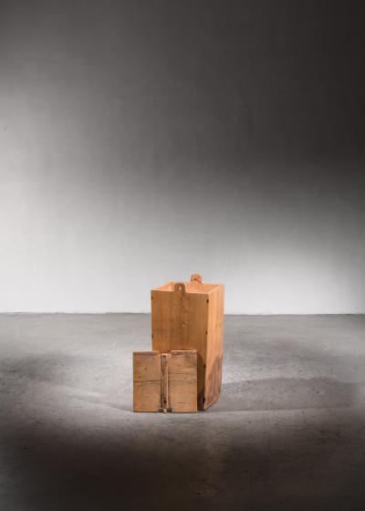 19th century folk art storage box from Sweden