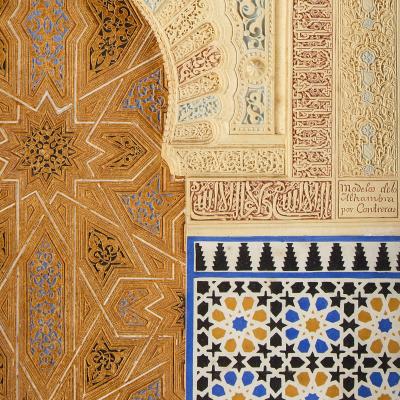 19th century plaster relief model of the Alhambra by Rafael Contreras