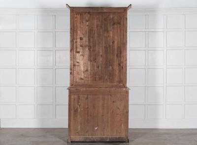 19thC Austrian Painted Mirrored Vitrine Cabinet
