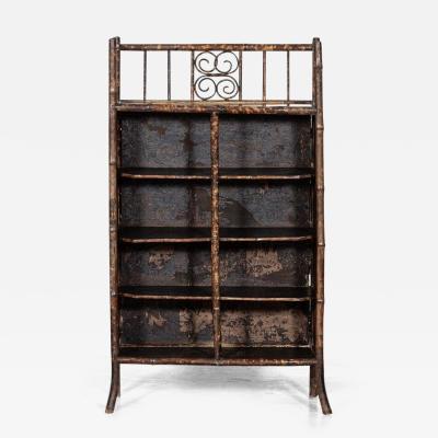 19thC English Bamboo Bookcase