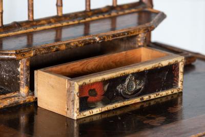 19thC English Bamboo Dressing Table
