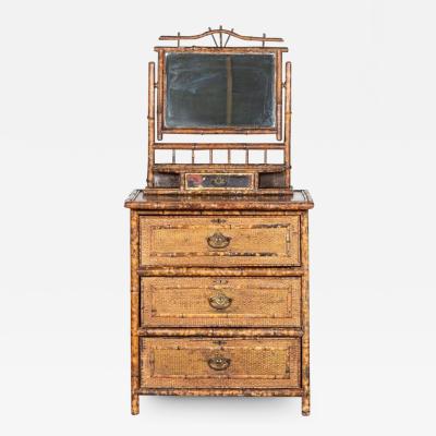 19thC English Bamboo Dressing Table