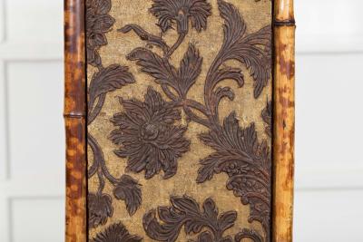 19thC English Bamboo Glazed Cabinet