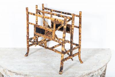 19thC English Bamboo Magazine Newspaper Rack